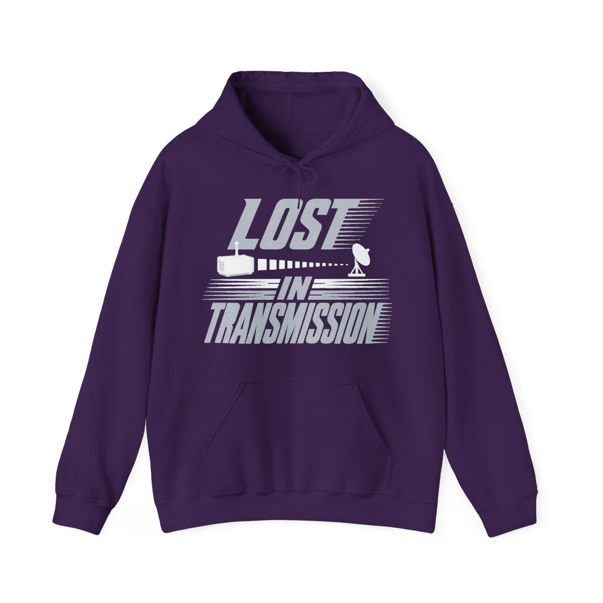 Lost in Transmission Hoodie in Purple