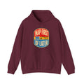 Map First RF Later Hoodie in Maroon