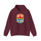 Map First RF Later Hoodie in Maroon