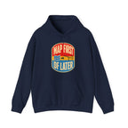 Map First RF Later Hoodie in Navy