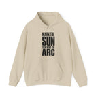 Mark the Sun Then Name the Arc Hoodie in Sand