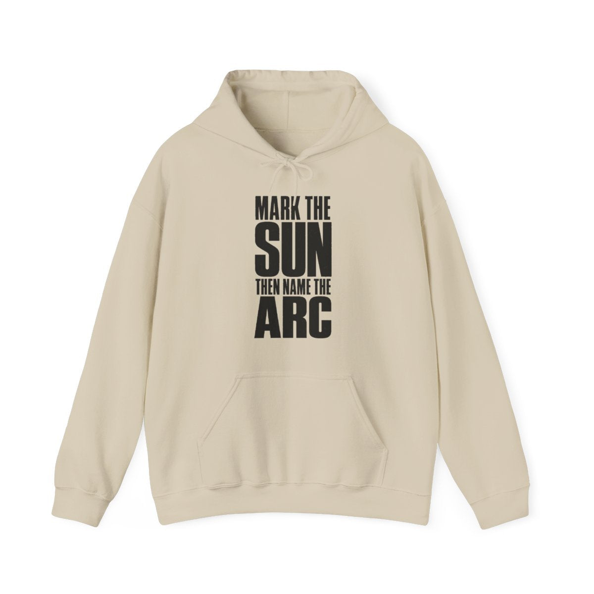 Mark the Sun Then Name the Arc Hoodie in Sand