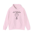My Weekend Is Still Descending Hoodie in Light Pink