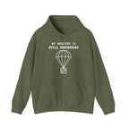 My Weekend Is Still Descending Hoodie in Military Green