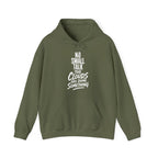 No Small Talk the Clouds Are Doing Something Hoodie in Military Green
