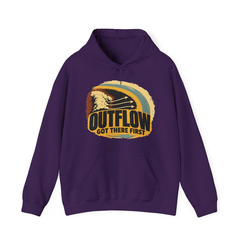 Outflow Got There First Hoodie in Purple