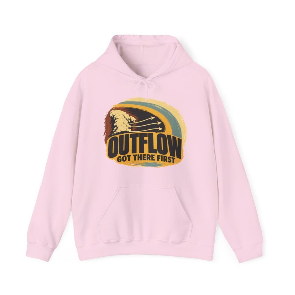 Outflow Got There First Hoodie in Light Pink