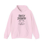 Partly Distracted by Atmospheric Optics Hoodie in Light Pink