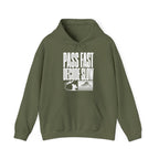 Pass Fast Decode Slow Hoodie in Military Green