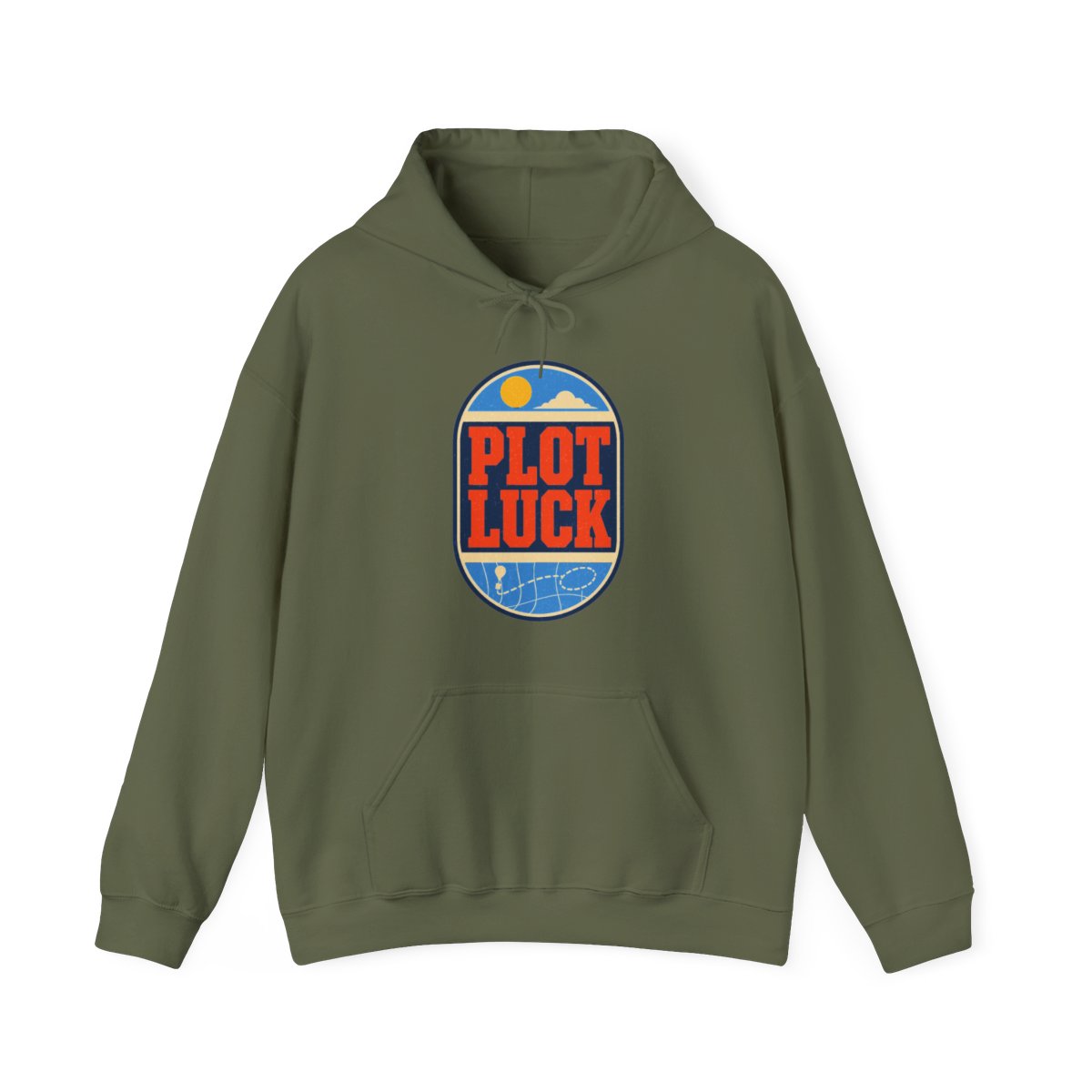 Plot Luck Hoodie in Military Green