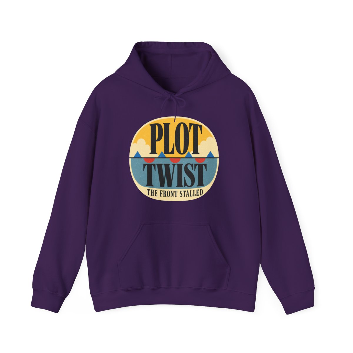 Plot Twist, the Front Stalled Hoodie in Purple