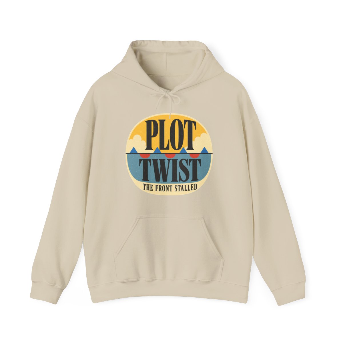 Plot Twist, the Front Stalled Hoodie in Sand