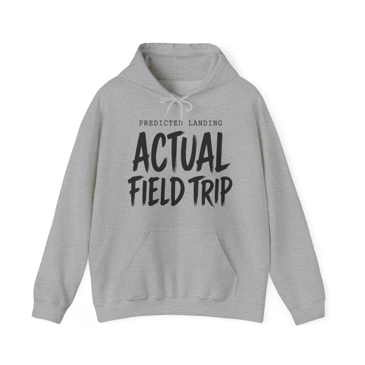 Predicted Landing Actual Field Trip Hoodie in Sport Grey