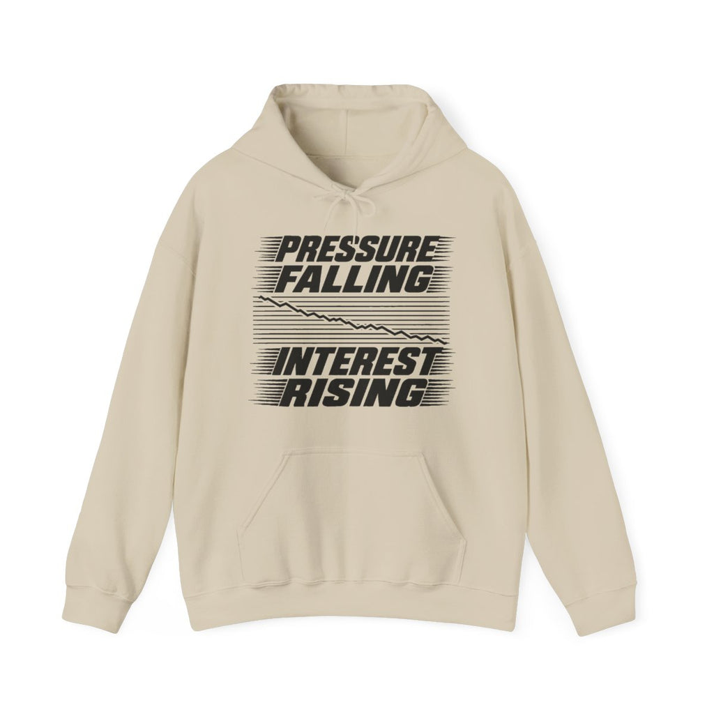 Pressure Falling Interest Rising Hoodie in Sand