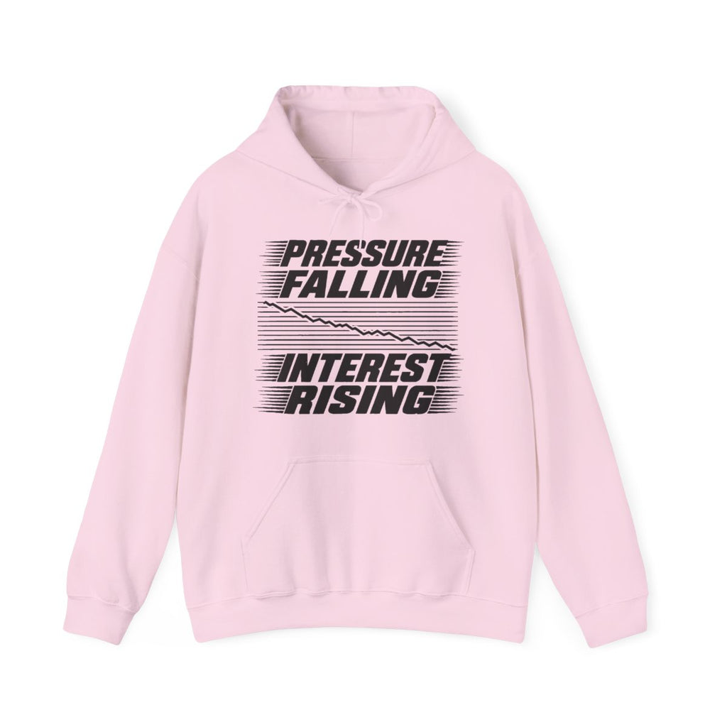 Pressure Falling Interest Rising Hoodie in Light Pink