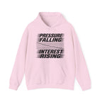 Pressure Falling Interest Rising Hoodie in Light Pink