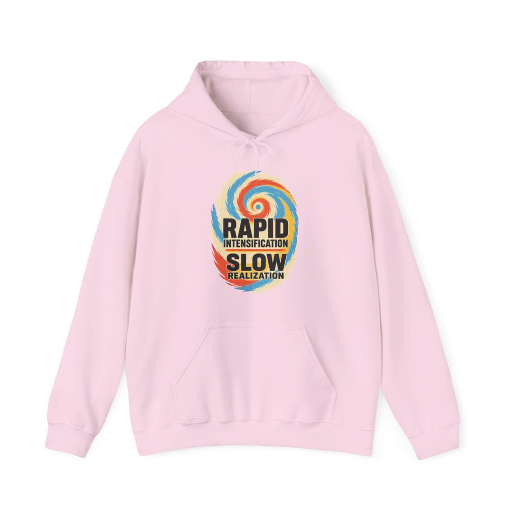 Rapid Intensification Slow Realization Hoodie in Light Pink