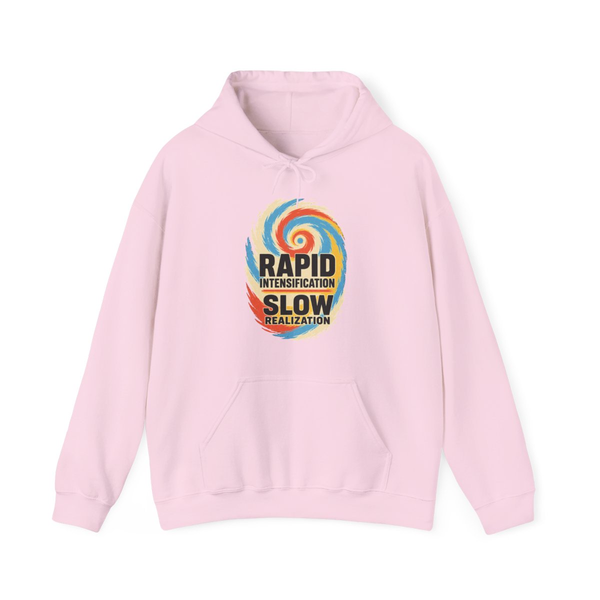 Rapid Intensification Slow Realization Hoodie in Light Pink