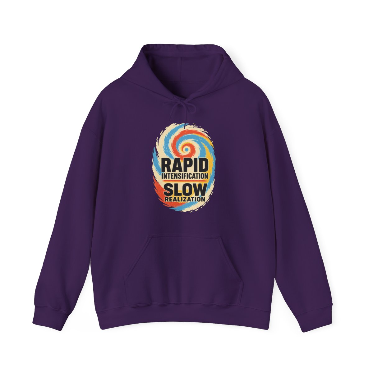 Rapid Intensification Slow Realization Hoodie in Purple