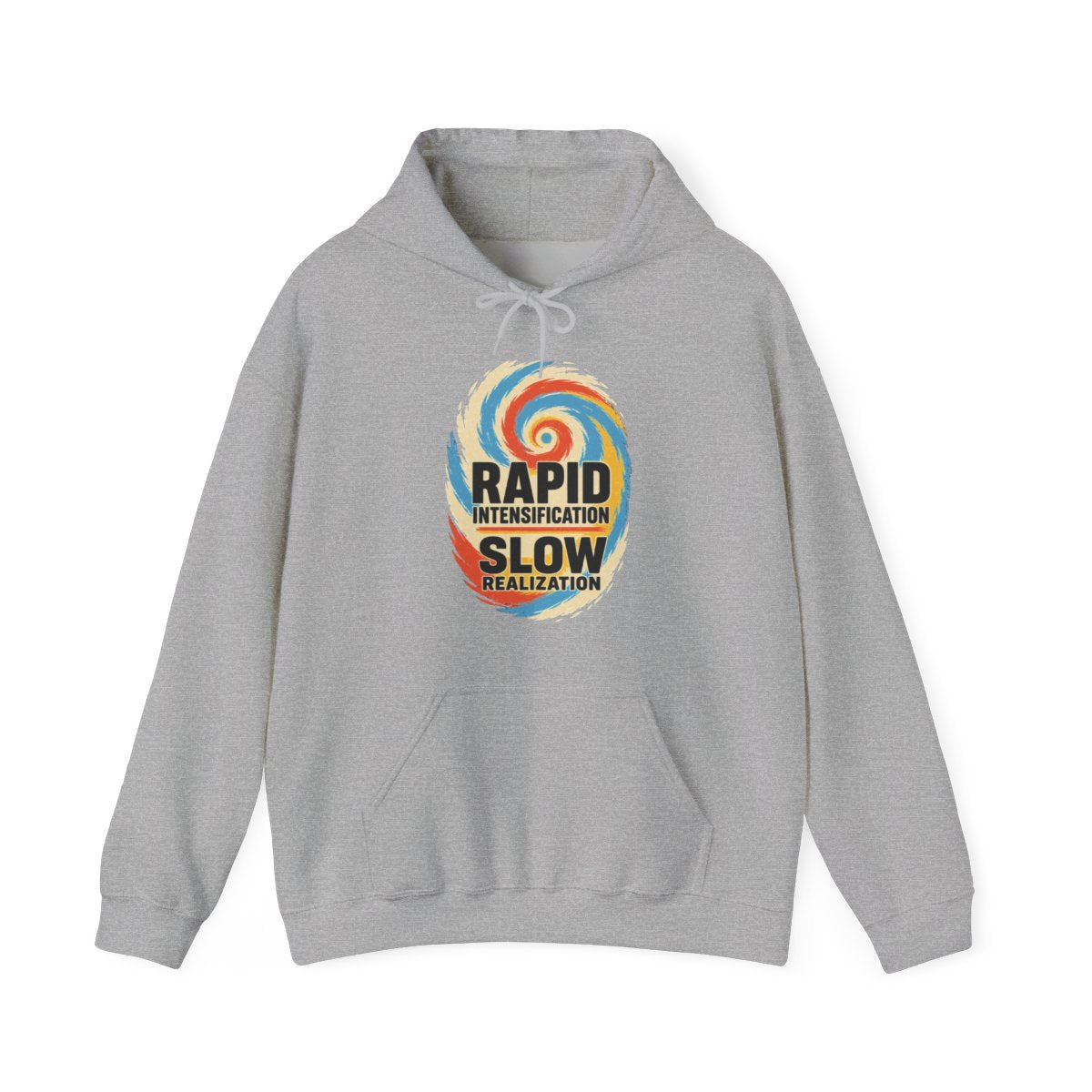 Rapid Intensification Slow Realization Hoodie in Sport Grey
