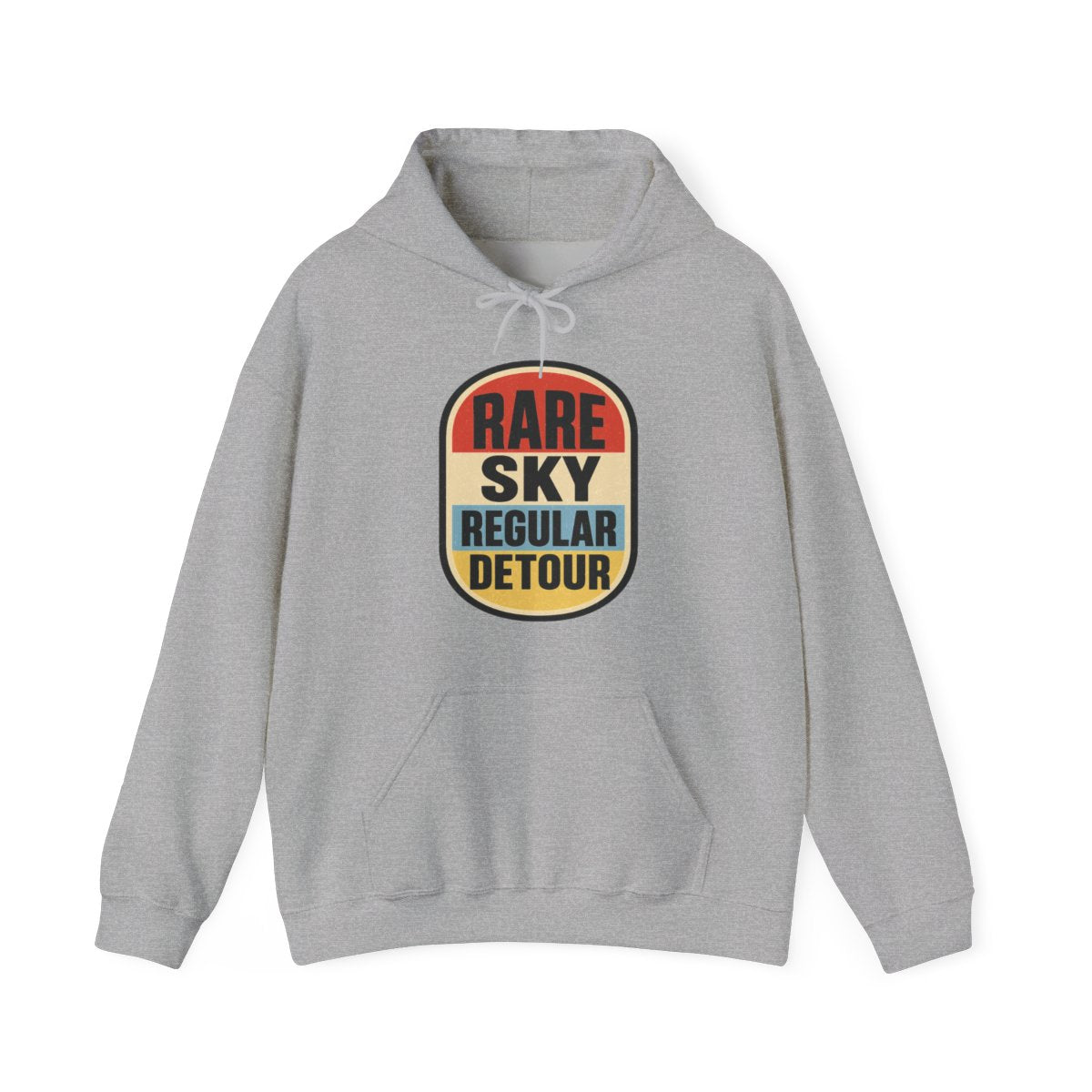Rare Sky Regular Detour Hoodie in Sport Grey