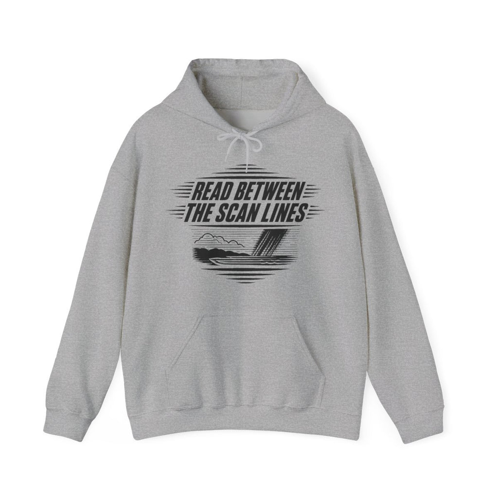 Read Between the Scan Lines Hoodie in Sport Grey