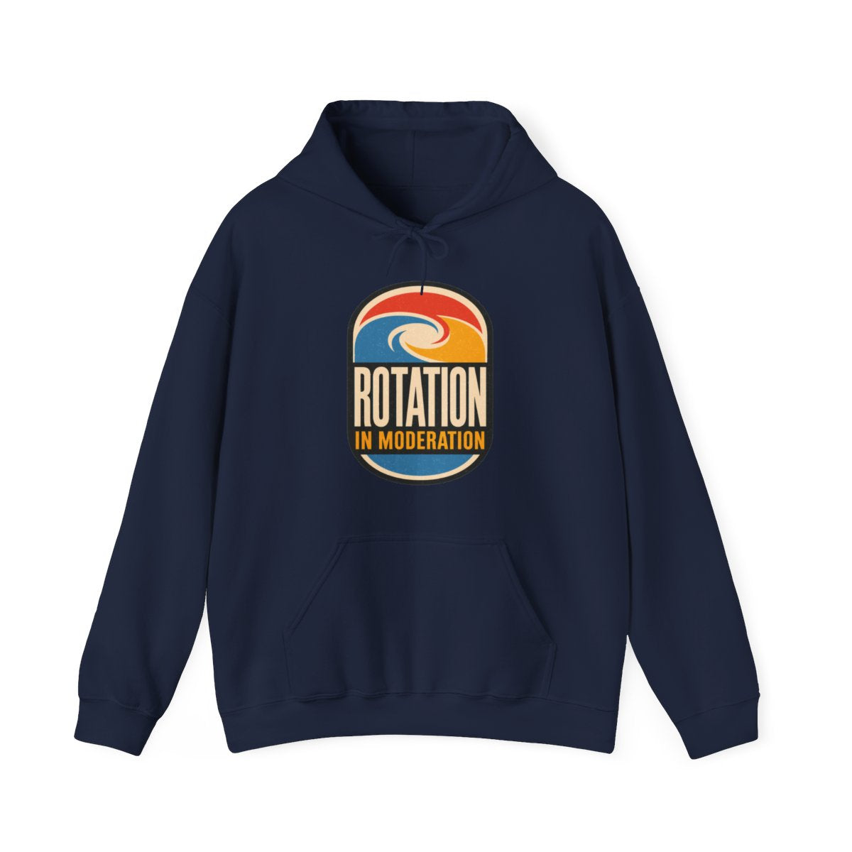 Rotation in Moderation Hoodie in Navy