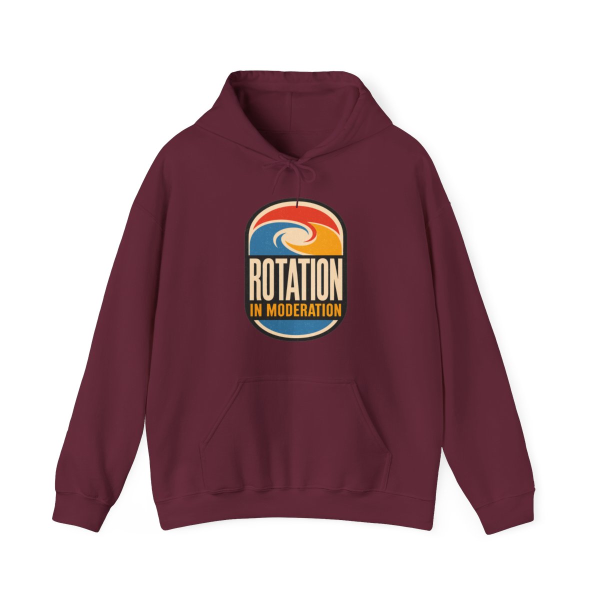 Rotation in Moderation Hoodie in Maroon