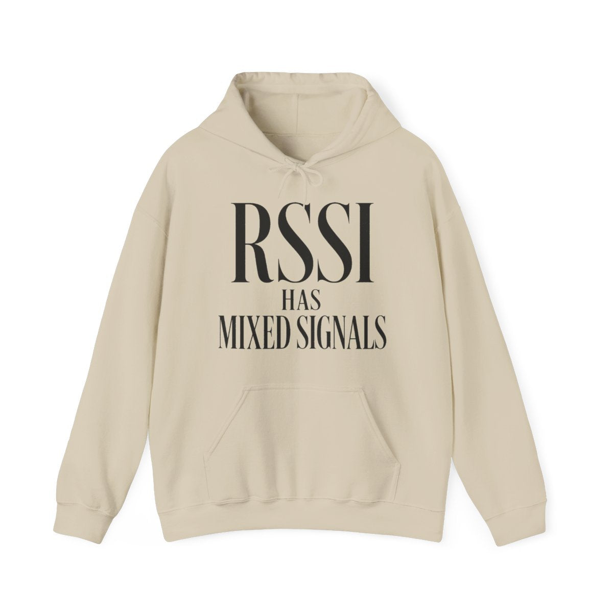 RSSI Has Mixed Signals Hoodie in Sand