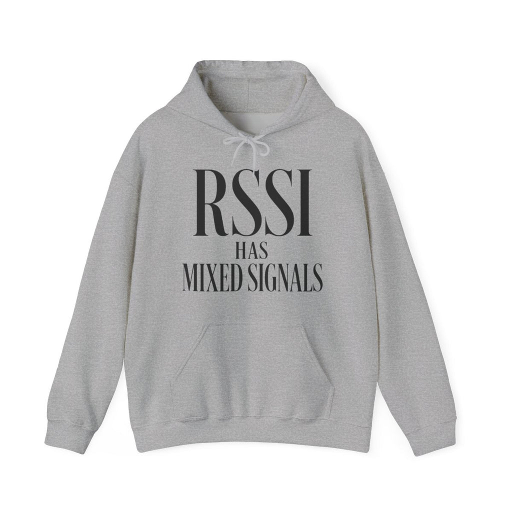 RSSI Has Mixed Signals Hoodie in Sport Grey