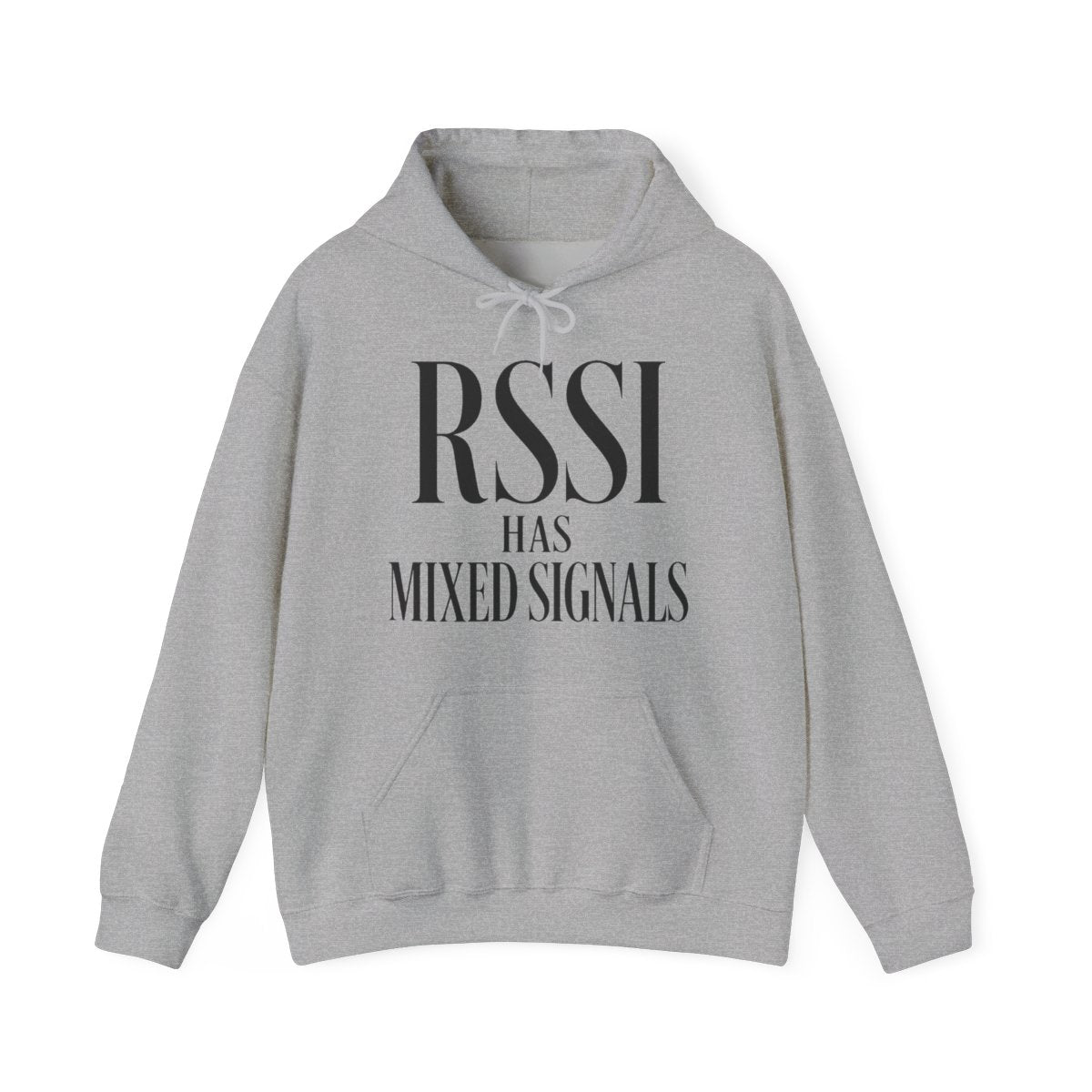RSSI Has Mixed Signals Hoodie in Sport Grey