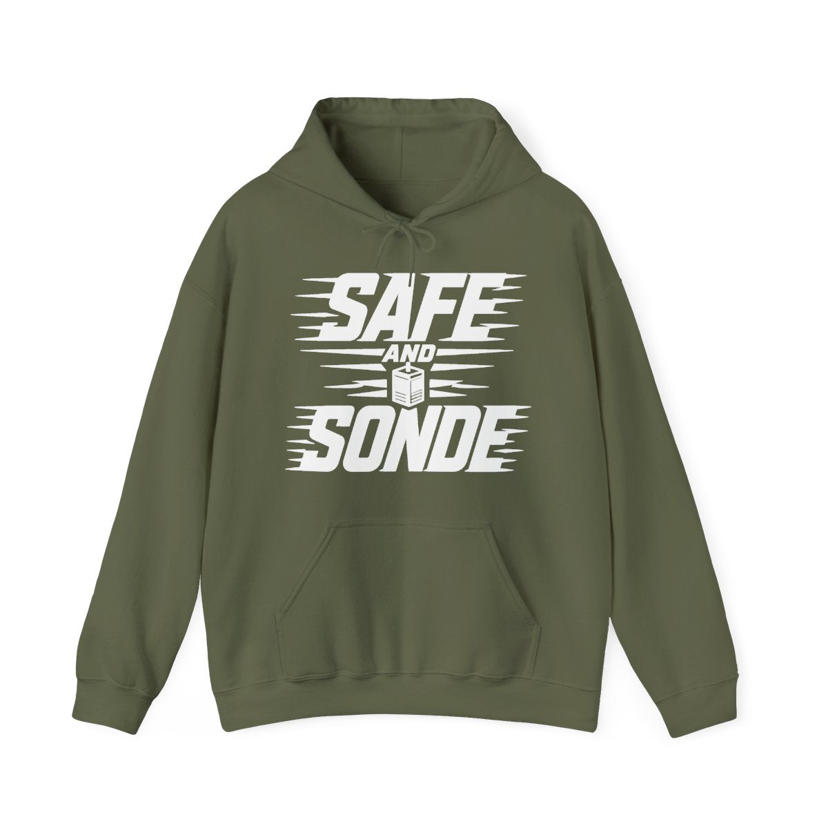 Safe and Sonde Hoodie in Military Green