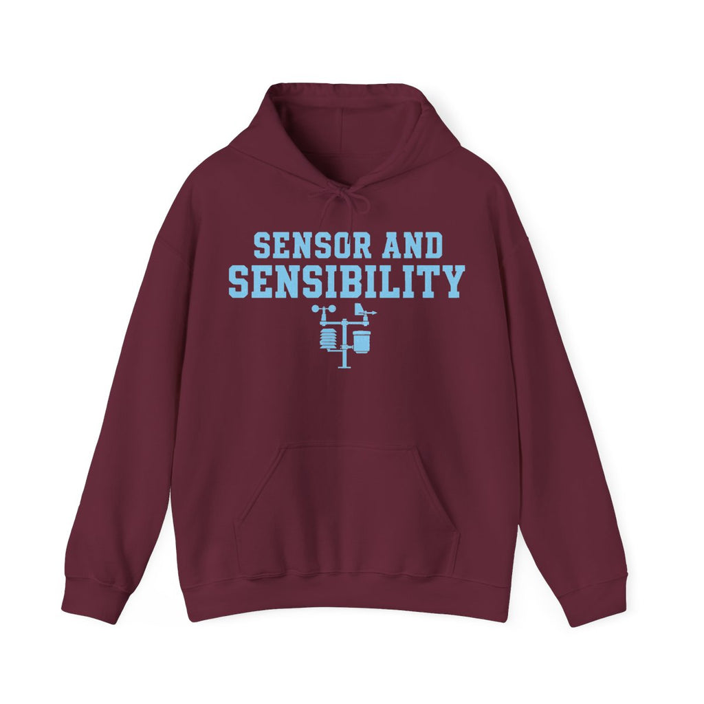 Sensor and Sensibility Hoodie in Maroon