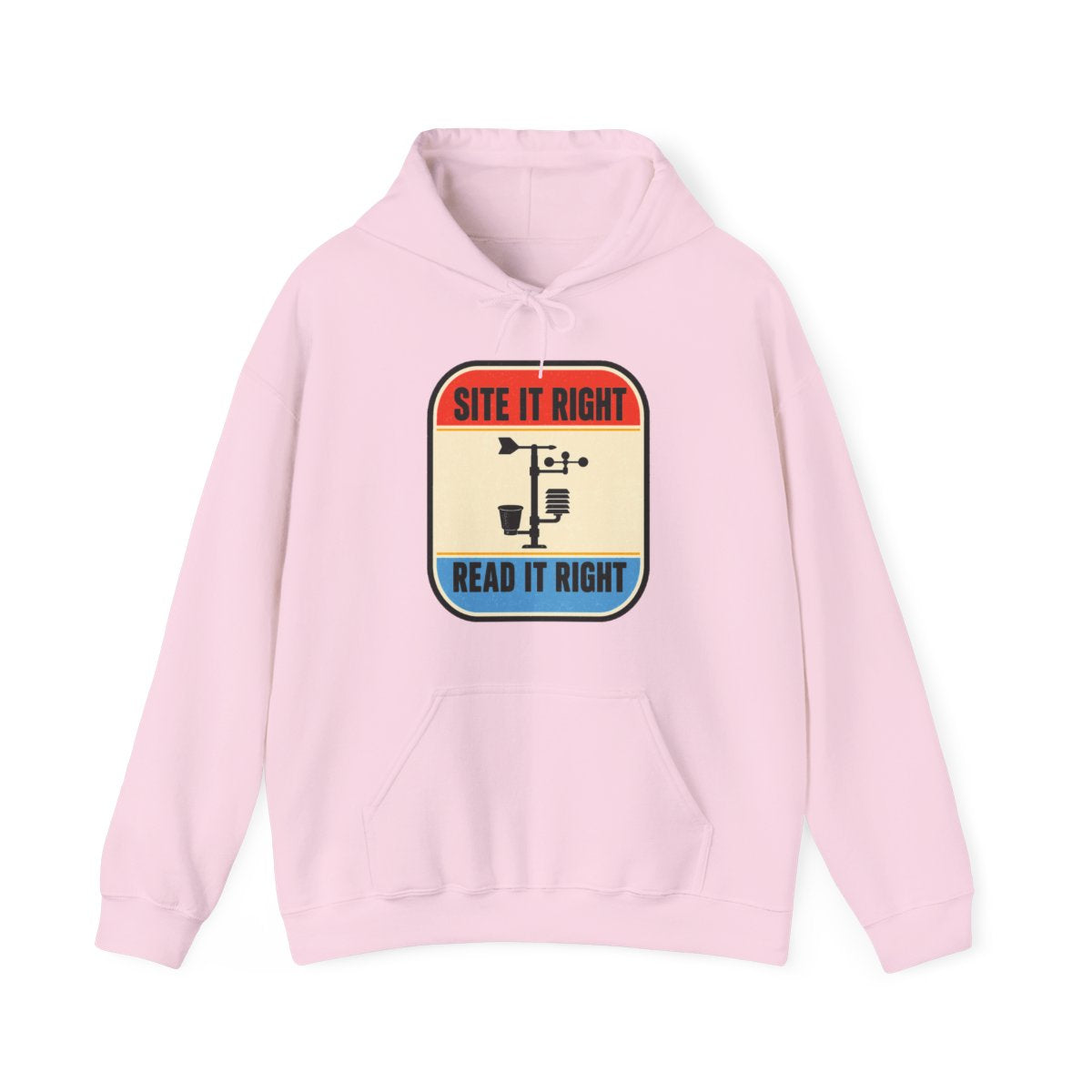 Site It Right Read It Right Hoodie in Light Pink