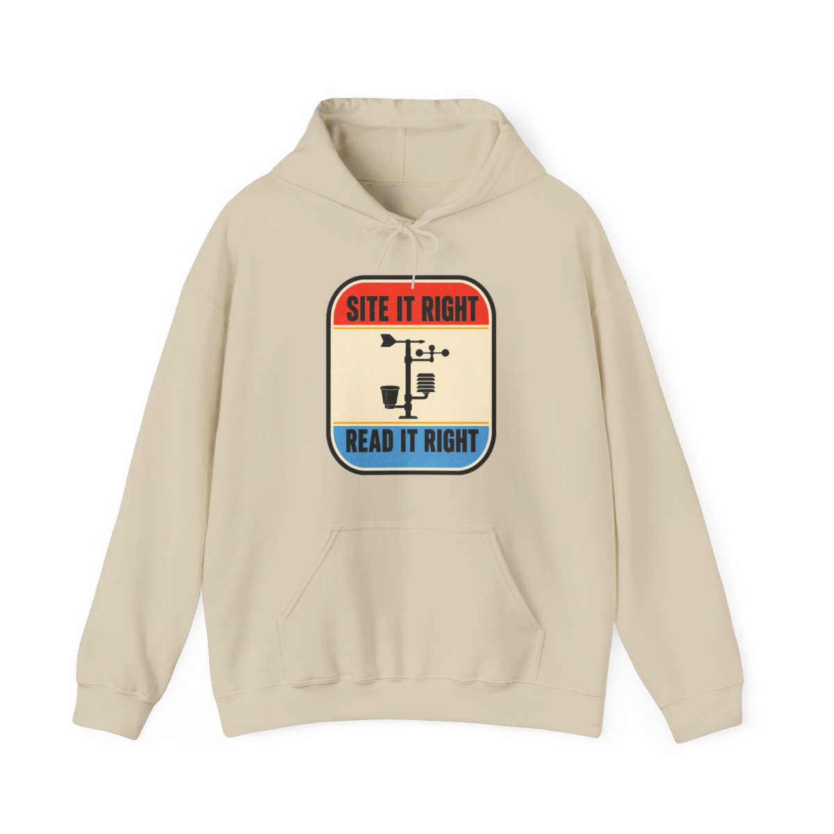 Site It Right Read It Right Hoodie in Sand