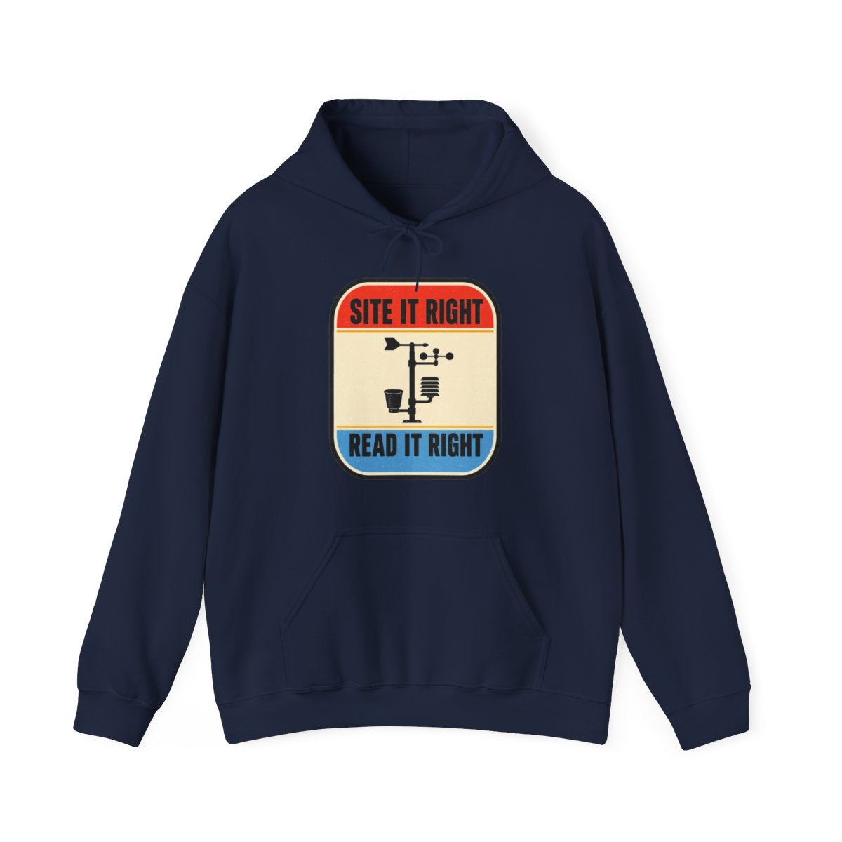 Site It Right Read It Right Hoodie in Navy