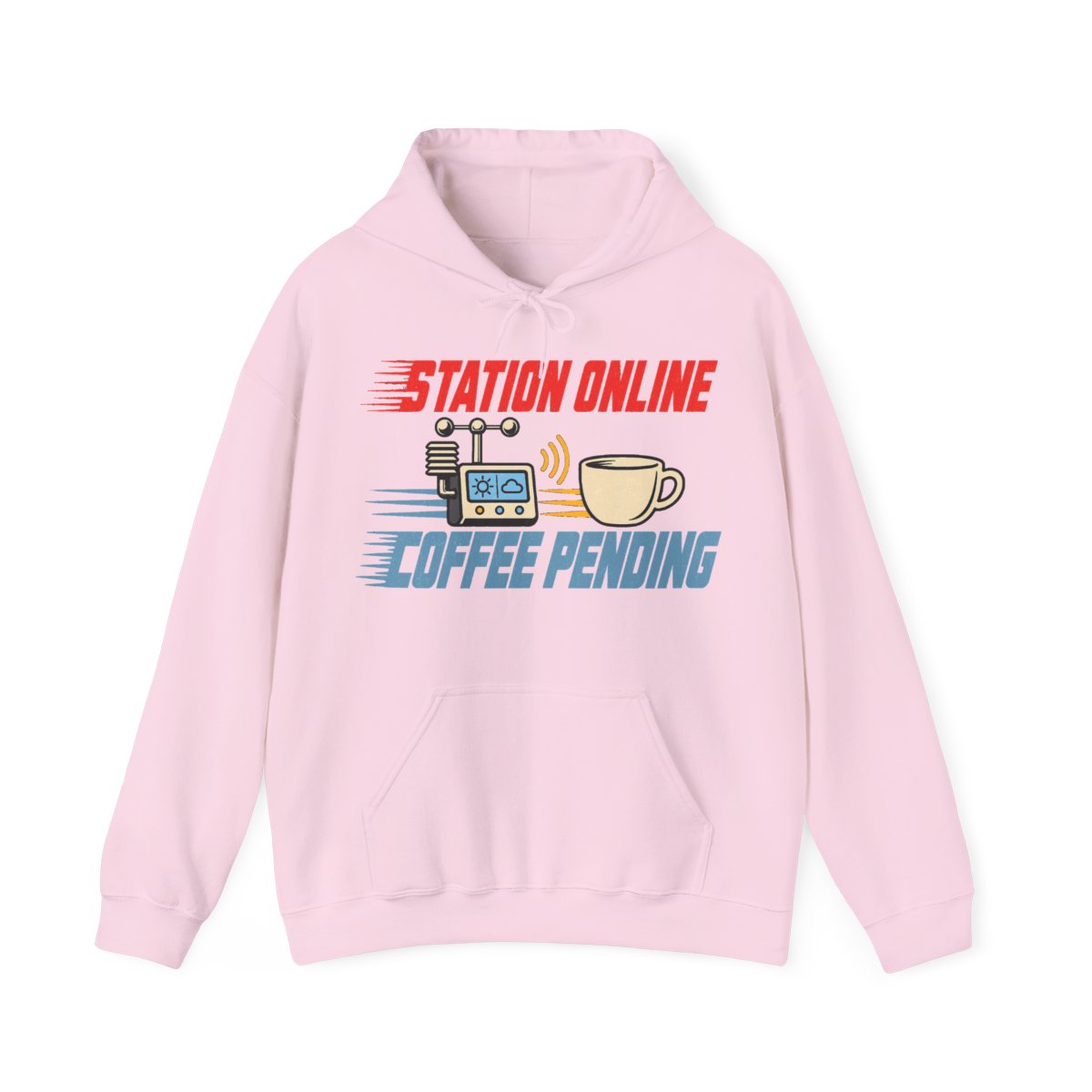 Station Online Coffee Pending Hoodie in Light Pink