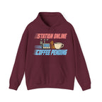 Station Online Coffee Pending Hoodie in Maroon
