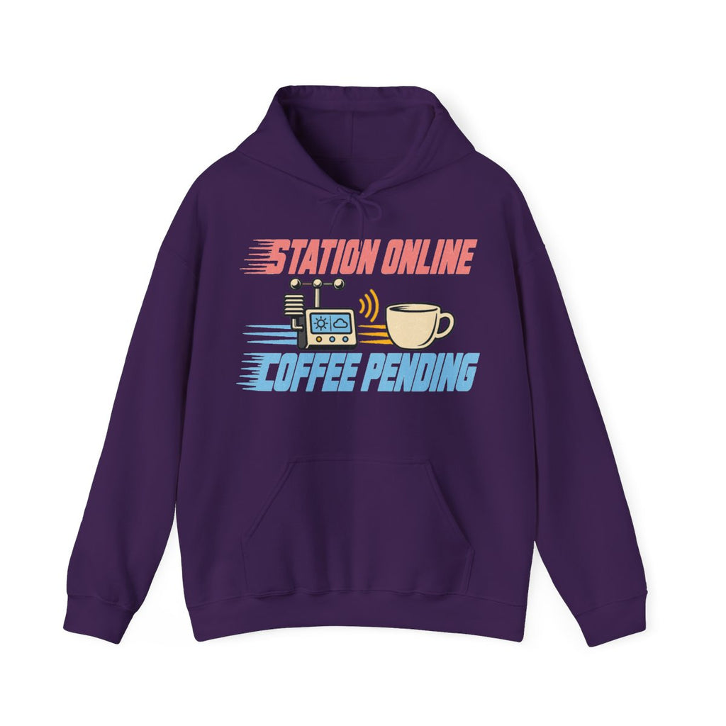 Station Online Coffee Pending Hoodie in Purple