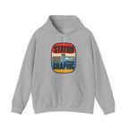 Station to Graphic Hoodie in Sport Grey