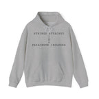 Strings Attached Parachute Included Hoodie in Sport Grey