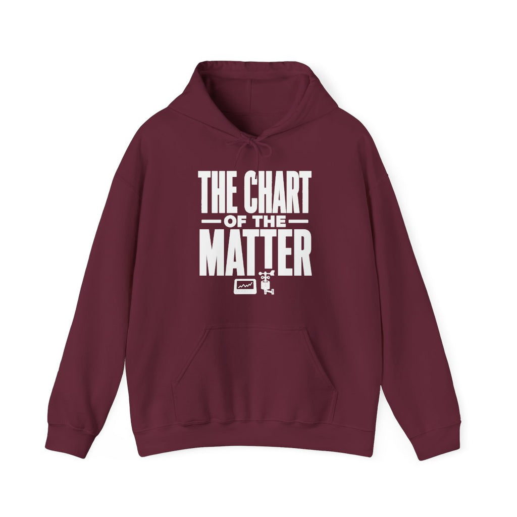 The Chart of the Matter Hoodie in Maroon