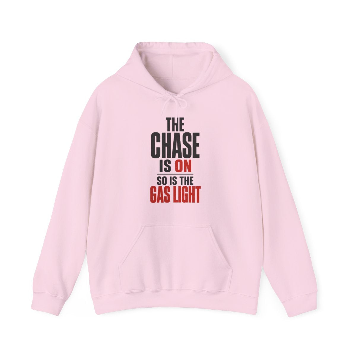 The Chase Is On, So Is the Gas Light Hoodie in Light Pink