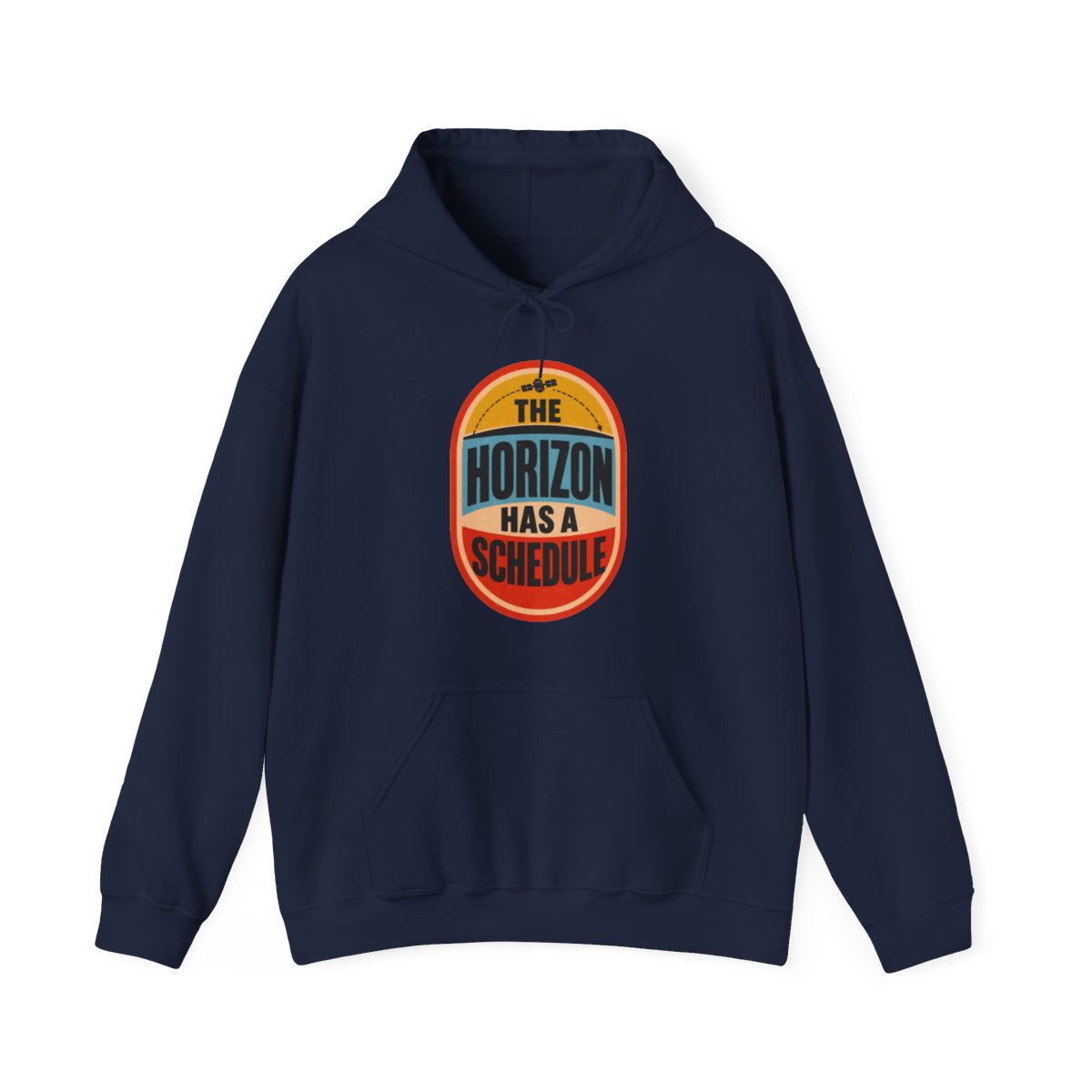 The Horizon Has a Schedule Hoodie in Navy