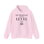 The Importance of Being Level Hoodie in Light Pink