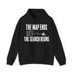 The Map Ends, the Search Begins Hoodie in Black
