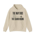 The Map Ends, the Search Begins Hoodie in Sand