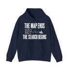 The Map Ends, the Search Begins Hoodie in Navy