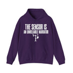 The Sensor Is an Unreliable Narrator Hoodie in Purple