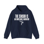The Sensor Is an Unreliable Narrator Hoodie in Navy